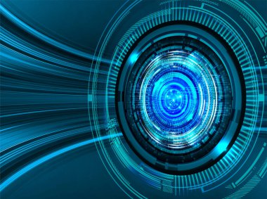 göz siber devre gelecekteki teknoloji konsepti