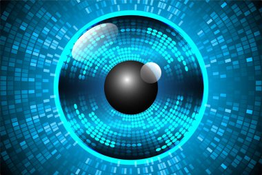 göz siber devre gelecekteki teknoloji konsepti