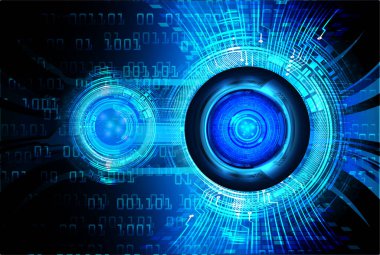 göz siber devre gelecekteki teknoloji konsepti