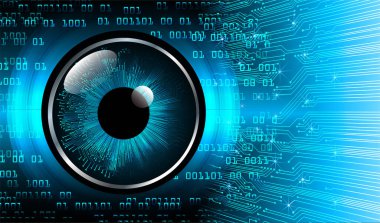 göz siber devre gelecekteki teknoloji konsepti