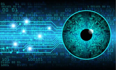 göz siber devre gelecekteki teknoloji konsepti