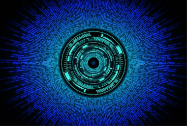 göz siber devre gelecekteki teknoloji konsepti