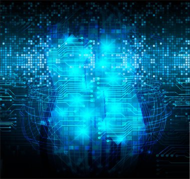 soyut mavi duvar kağıdı, dijital arkaplan