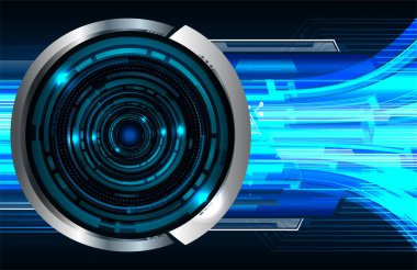 göz siber devre gelecekteki teknoloji konsepti