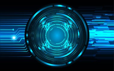 göz siber devre gelecekteki teknoloji konsepti