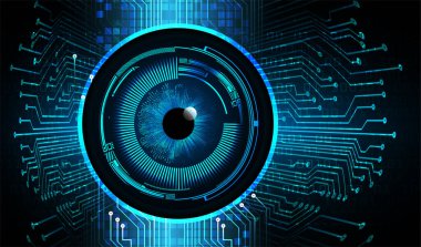 göz siber devre gelecekteki teknoloji konsepti