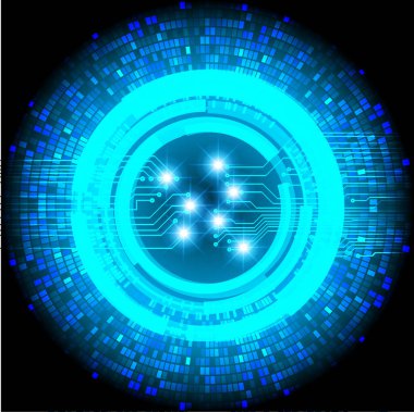 göz siber devre gelecekteki teknoloji konsepti