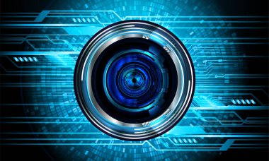 göz siber devre gelecekteki teknoloji konsepti