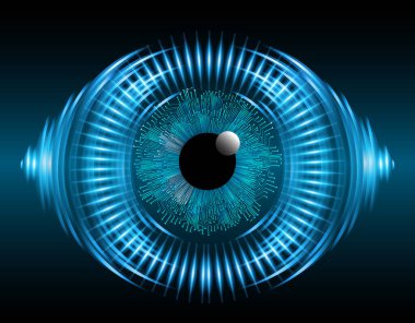 göz siber devre gelecekteki teknoloji konsepti