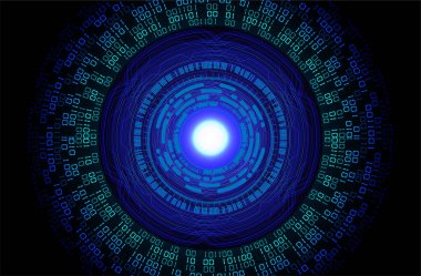 göz siber devre gelecekteki teknoloji konsepti