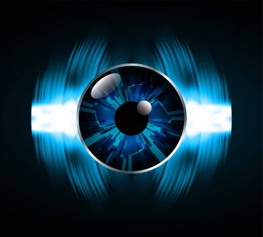 göz siber devre gelecekteki teknoloji konsepti