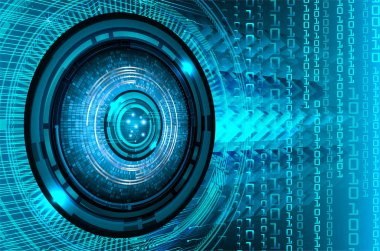 göz siber devre gelecekteki teknoloji konsepti