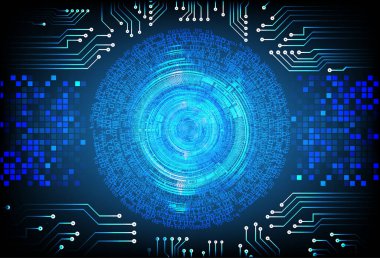 göz siber devre gelecekteki teknoloji konsepti