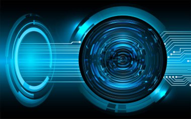 göz siber devre gelecekteki teknoloji konsepti