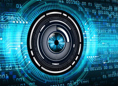 göz siber devre gelecekteki teknoloji konsepti