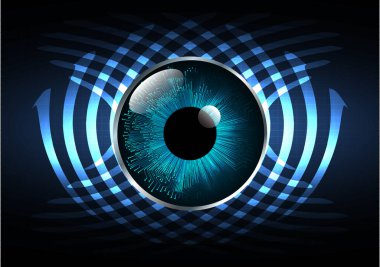 göz siber devre gelecekteki teknoloji konsepti