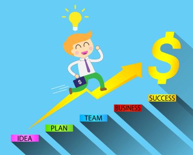 Yollarda para içinde yüzen işadamı.