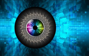 göz siber devre gelecekteki teknoloji konsepti