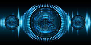 göz siber devre gelecekteki teknoloji konsepti