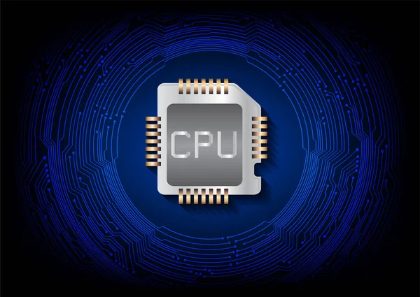 Icona Vettoriale Del Chip Cpu — Vettoriale Stock