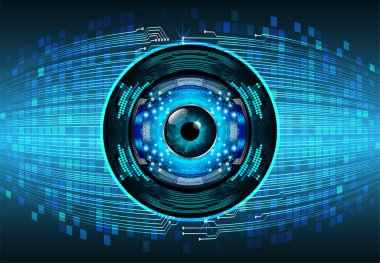 göz siber devre gelecekteki teknoloji konsepti