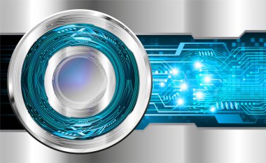 göz siber devre gelecekteki teknoloji konsepti