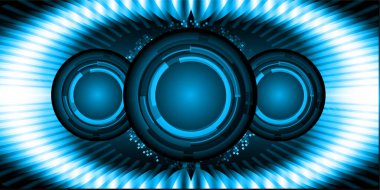 göz siber devre gelecekteki teknoloji konsepti