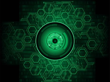 göz siber devre gelecekteki teknoloji konsepti