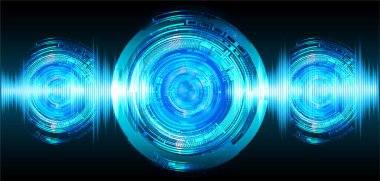 göz siber devre gelecekteki teknoloji konsepti