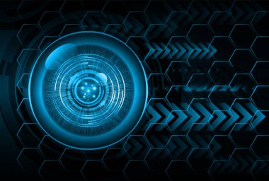 göz siber devre gelecekteki teknoloji konsepti