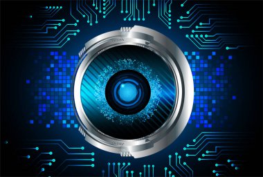 göz siber devre gelecek teknoloji konsepti arka plan, küresel soyut arkaplan