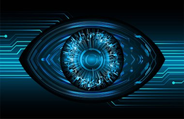 göz siber devre gelecekteki teknoloji konsepti