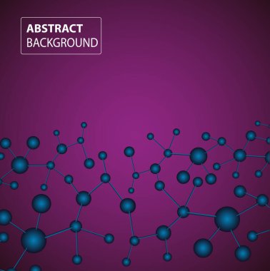 Molekül yapısı. vektör illüstrasyonu