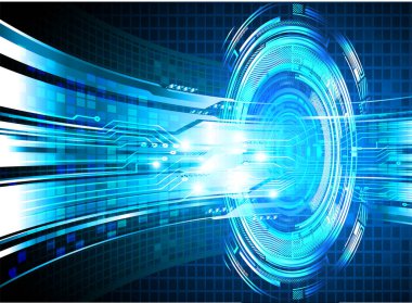 Siber devre gelecekteki teknoloji kavramı