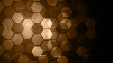 Altıgen ve altıgenli soyut arkaplan