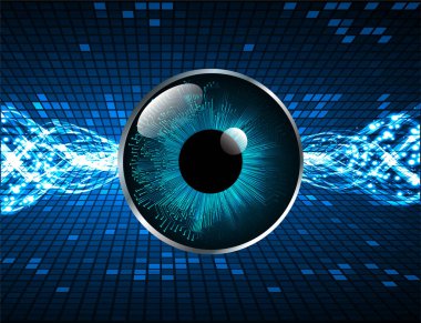 göz siber devre gelecekteki teknoloji konsepti