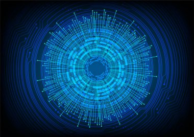 göz siber devre gelecek teknoloji konsepti arka plan, küresel soyut arkaplan