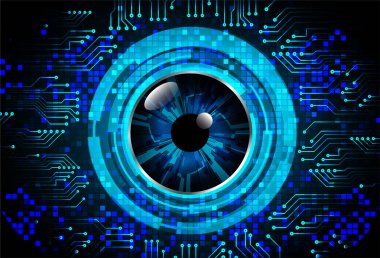 göz siber devre gelecekteki teknoloji konsepti
