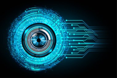 göz siber devre gelecekteki teknoloji konsepti