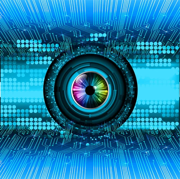 göz siber devre gelecekteki teknoloji konsepti