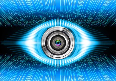 göz siber devre gelecekteki teknoloji konsepti