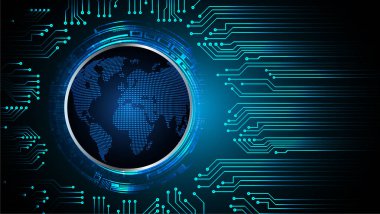 ikili kodlu soyut teknoloji arkaplanı