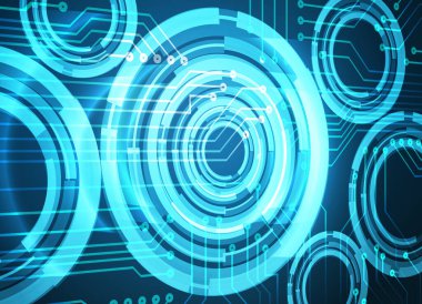 göz siber devre gelecekteki teknoloji konsepti