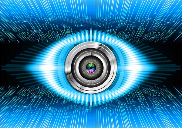 göz siber devre gelecekteki teknoloji konsepti