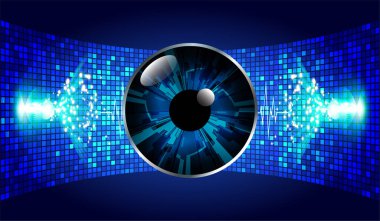 göz siber devre gelecekteki teknoloji konsepti