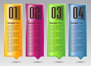 Web sitesi, bilgisayar grafiği, teknoloji ve internet için renkli modern metin kutusu şablonu, afiş