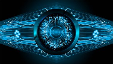 göz siber devre gelecekteki teknoloji konsepti