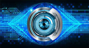 göz siber devre gelecekteki teknoloji konsepti