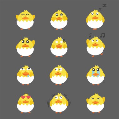 Tavuk ve yumurta vektör kümesi