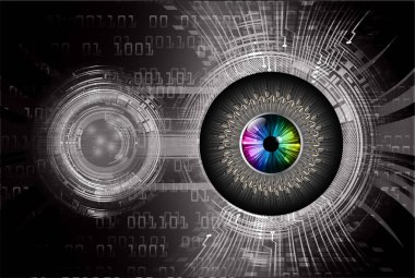 göz siber devre gelecekteki teknoloji konsepti